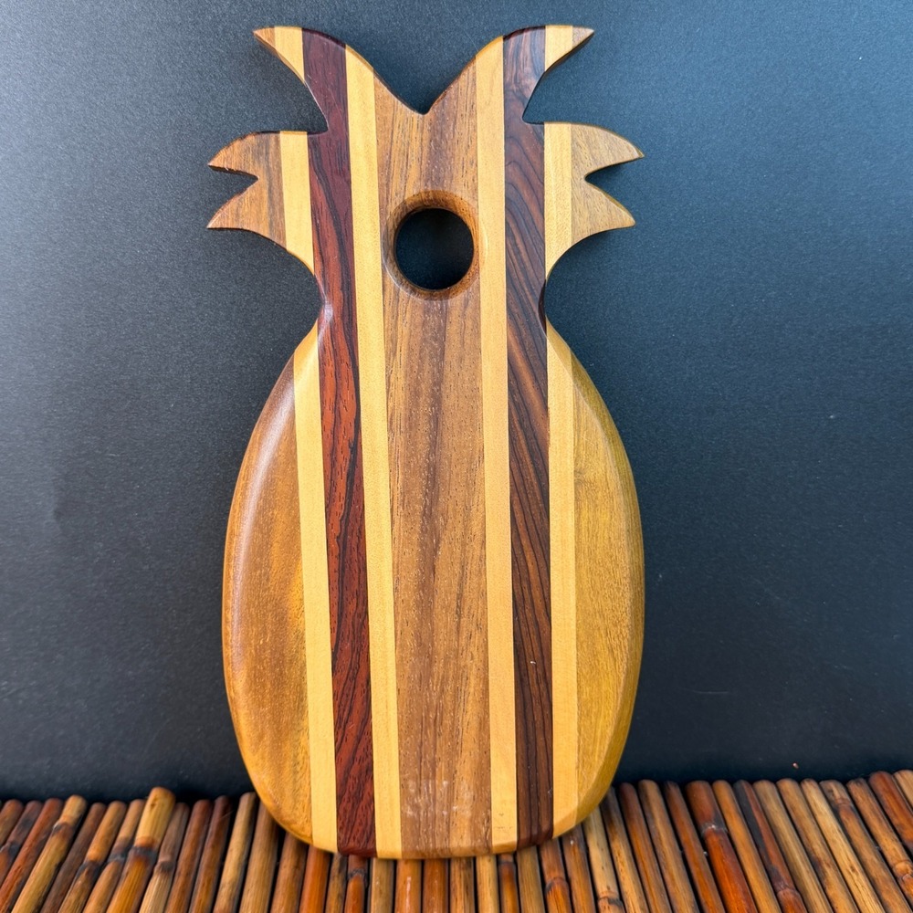 Cutting Board Pinnapple shape cutting board Cheese Plate handmade #190
